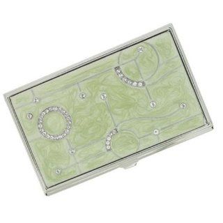 Wedding Favors Edie Light Green Marble Stainless Steel Business Card Case Health & Personal Care