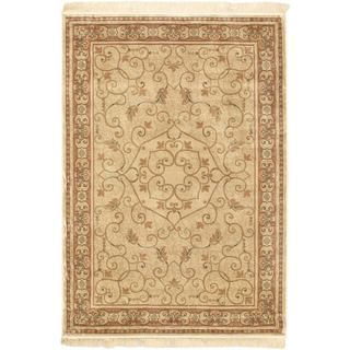 Persian Silk Cream Area Rug (33 X 47)