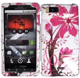 Pink Splash Hard Case Cover for Motorola Milestone X MB809 Cell Phones & Accessories