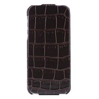 Glossy Crocodile Pattern Elder Brother Series Leather Case for iPhone 5S ( Color  Black )  Cell Phone Carrying Cases  Sports & Outdoors