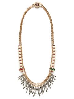 Heirloom Double Strand Crystal Fringe Necklace by Mawi