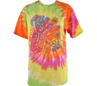 Peace Frogs All You Need Is Love Tie Dye Short Sleeve T Shirt