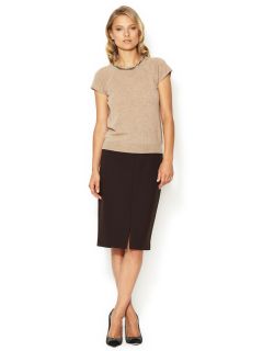 Double Face Wool Pencil Skirt by Magaschoni