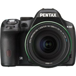 Pentax K 50 16MP Digital SLR Camera Kit with DA 18 135mm WR f3.5 5.6 Lens (Black)  Camera & Photo
