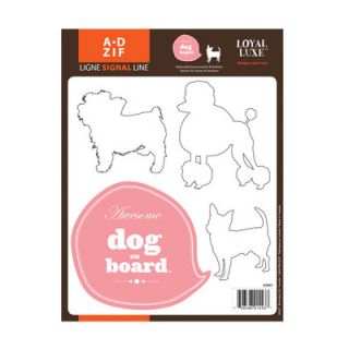ADZif Signal Dog on Board Window Sticker G3001