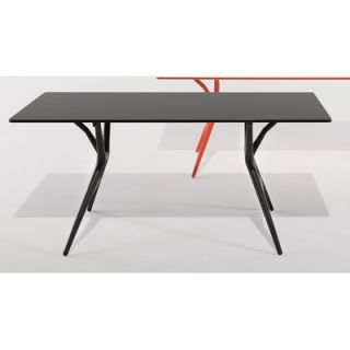 Kartell Spoon Dining Table 450X Finish Black, Size Small Rectangular