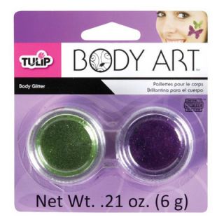 Tulip Body Art Body Glitter D2885 Color Purple and Green