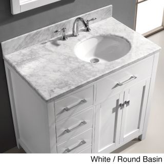Virtu Virtu Usa Caroline Parkway 36 inch Single sink Bathroom Vanity Set White Size Single Vanities
