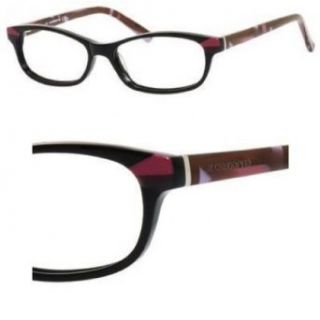 LIZ CLAIBORNE Eyeglasses 604 0DW7 Black Texture 54MM Clothing