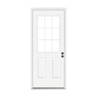 ReliaBilt 2 Panel Prehung Inswing Steel Entry Door (Common 36 in x 80 in; Actual 37.5 in x 81.75 in)