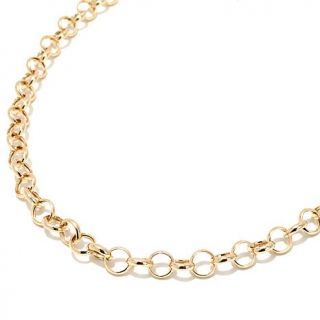 Technibond® High Polished Rolo Link 18" Necklace