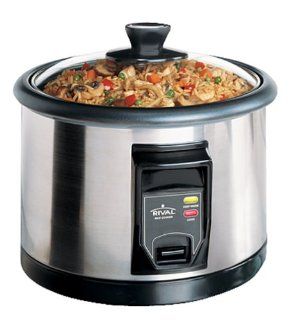 Rival RCS200 20 Cup Stainless Steel Rice Cooker Kitchen & Dining