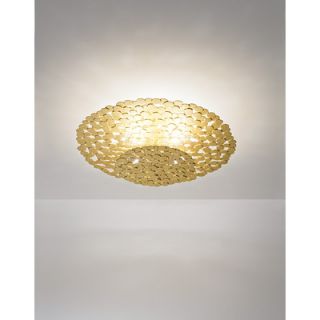Terzani Tresor Light Ceiling Lamp 0N6XX Size 17.7, Finish Silver Leaf