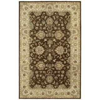 Anabelle Chocolate Brown Hand tufted Wool Rug (4 X 6)