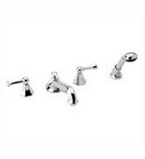 Jado 818/007/144 818 Series Tub Set with Hand Shower and Lever Handles, Brushed Nickel   Bathtub And Showerhead Faucet Systems  