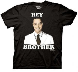Arrested Development Hey Brother Buster Bluth Adult Black T shirt Clothing