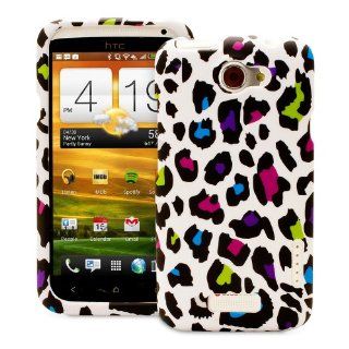 Fosmon MATT Series Snap On Rubberized Hard Protector Case Cover for HTC One X AT&T / Endeavor / Supreme   Multi Color Leopard Cell Phones & Accessories