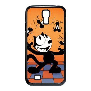 Custom Felix The Cat Cover Case for Samsung Galaxy S4 I9500 S4 820 Cell Phones & Accessories