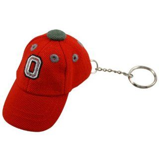 Ohio State Buckeyes Scarlet Baseball Cap Key Chain  Athletic Sweaters  Sports & Outdoors