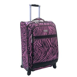 Nicole Miller Wild Zebra 24 inch Expandable Spinner Upright Suitcase