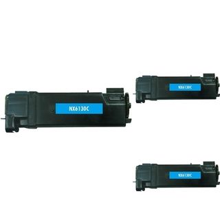 Basacc Cyan Toner Cartridge Compatible With Xerox Phaser 6130 (pack Of 3)