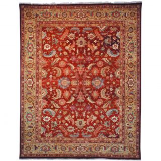 Safavieh Hand knotted Samarkand Rust/ Light Gold Wool Rug (8 X 10)