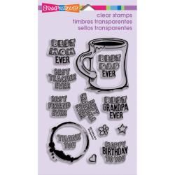 Stampendous Perfectly Clear Stamps 4 X6 Sheet   Coffee Mug