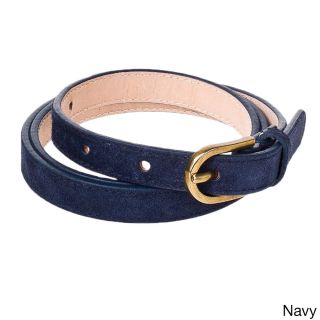 American Apparel American Apparel Womens Skinny Suede Belt Navy Size Small