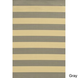 Indoor/ Outdoor Stripe Polypropylene Rug (37 X 56)
