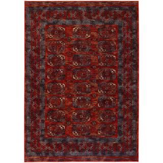 Afghan Panel Rust Persian New Zealand Wool Area Rug (66 X 910)