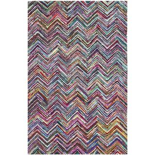 Safavieh Handmade Contemporary Nantucket Multicolored Cotton Rug (8 X 10)