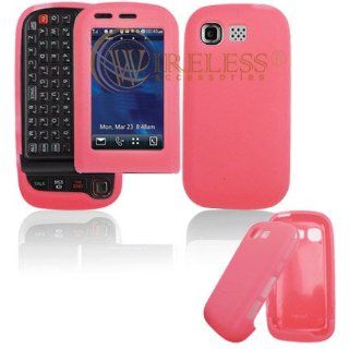 Pink Transparent Silicone Skin Cover Case Cell Phone Protector for LG Tritan AX840 AX 840 Cell Phones & Accessories