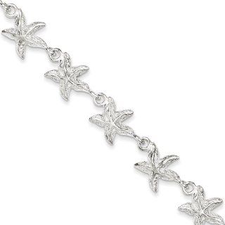 Sterling Silver Starfish Bracelet Jewelry