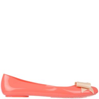 Love Sole Womens Bow Front Pumps   Coral      Womens Footwear