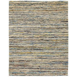 Paz Beige Sari Flatweave Rug (8x10)