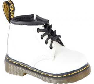 Dr. Martens Brooklee B 4 Eye Lace Boot   White Patent Lamper