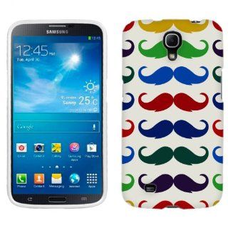 Samsung Galaxy Mega Multiple Mustache on White Phone Case Cover Cell Phones & Accessories