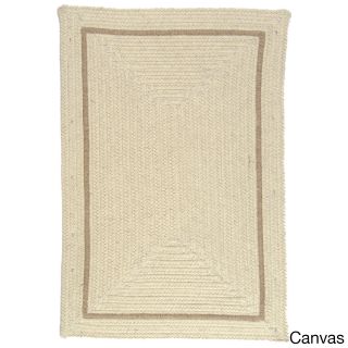 Natural Life Dye free Border Wool Area Rug (5 X 7)