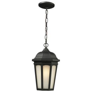 Z lite Outdoor Chain Light With White Seedy Glass