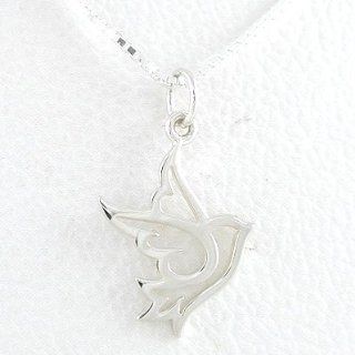 Open Design Dove Pendant or Charm in Sterling Silver on a 16" Box Chain, #8352 Taos Trading Jewelry Jewelry