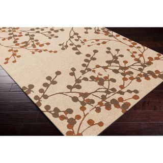 Hand tufted Amador Contemporary Floral Wool Area Rug (26 X 8)