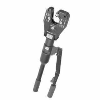 Burndy Y4PC834 Dieless Hypress 4 Point Hydraulic Hand Operated Crimping Tool, C Shaped Head, 6 Ton Crimp Force, 2.5" Width, 25.6" Length, 7.7" Height Crimpers