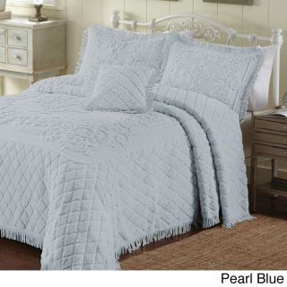 Lamont Home Josephine 3 piece Bedspread Set Blue Size King