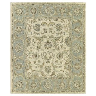 Hand tufted Joaquin Beige Kashan Wool Rug (8 X 10)