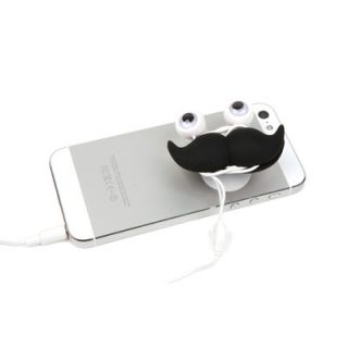 Kikkerland Mustache Earbuds, Stand, and Cord Wrap US47
