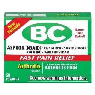 BC Arthritis Formula Pain Reliever Fever Reducer Powder, 50 each (Pack of 2) Health & Personal Care