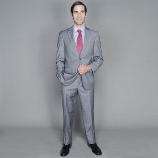 Grey Multistripe 2 button Suit