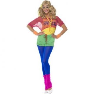 Womens 80s Lets Get Physical Costume Adult Clothing