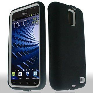 White Hard Soft Gel Dual Layer Cover Case for Samsung Galaxy S2 S II AT&T i727 SGH I727 Skyrocket Cell Phones & Accessories