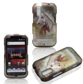 2D Racing Horses Motorola Electrify, Photon 4G MB855 Case Cover Phone Snap on Cover Case Faceplates Cell Phones & Accessories